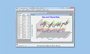 One command applies embedded digital filtering to multiple data channels on an xDAP system.